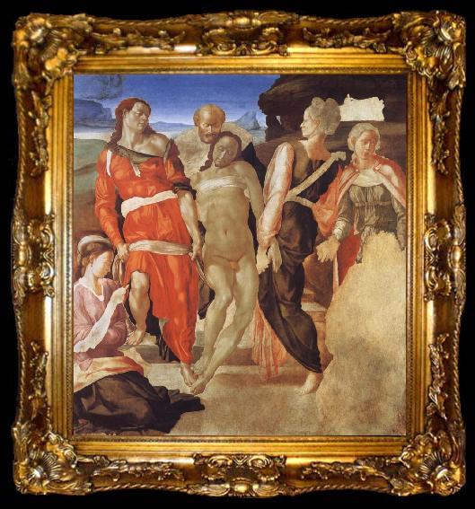 framed  Michelangelo Buonarroti The Entombment, ta009-2
